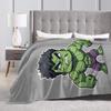 Hulk Cute Cartoon Knitted Blanket  Flannel Throw Blanket Bedding Couch Printed Soft Warm Bedspreads,