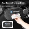 For Volkswagen VW Car Seat Back Tissue Box Waterproof Auto Interior Tissue Organizer Polo Jetta Sagitar Magotan Passat B5 B6 B7NI3