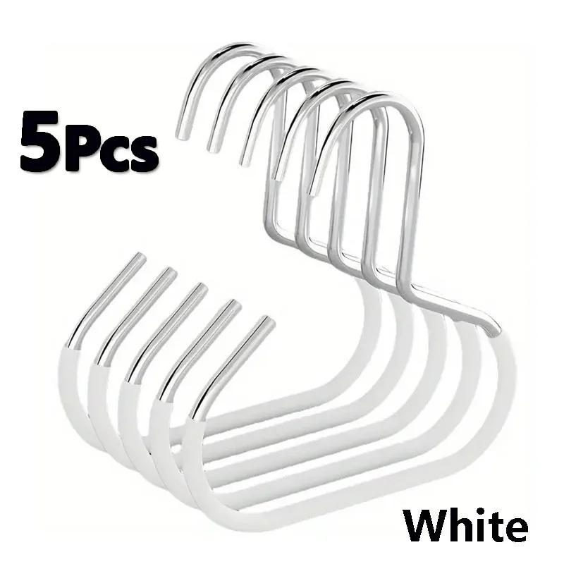 5pcs Hat Organizer for Baseball Caps Metal Hat Racks Storage Organizer Anti-Slip Hats Ties Scarves Bags Hanger Storage Hook