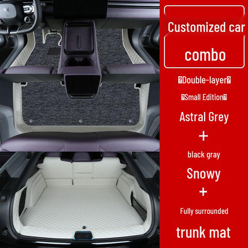 Xiaopeng P7+ Double Layer Full Coverage Floor Mats for Interior Decoration and Modification