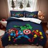 2026 3D Cool Spider-Man Cartoon Duvet Cover Set Soft Wash Bed Comfortable Student Dormitory Home Baby Bedding Best seller