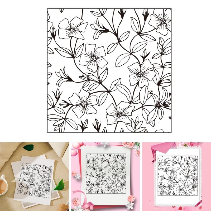 Flower Wall Silicone Clear Seal Stamp DIY Scrapbooking Embossing Photo Album Decorative Paper Card Craft Decoration