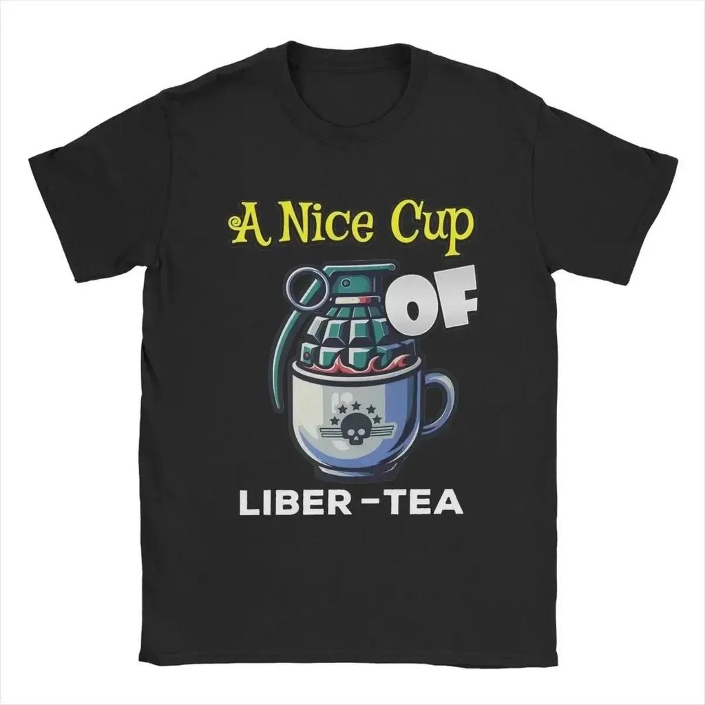 Helldivers 2 Poster Fan Art Men's Print T Shirt Casual Tees Short Sleeve Round Collar T-Shirt Summer Clothing