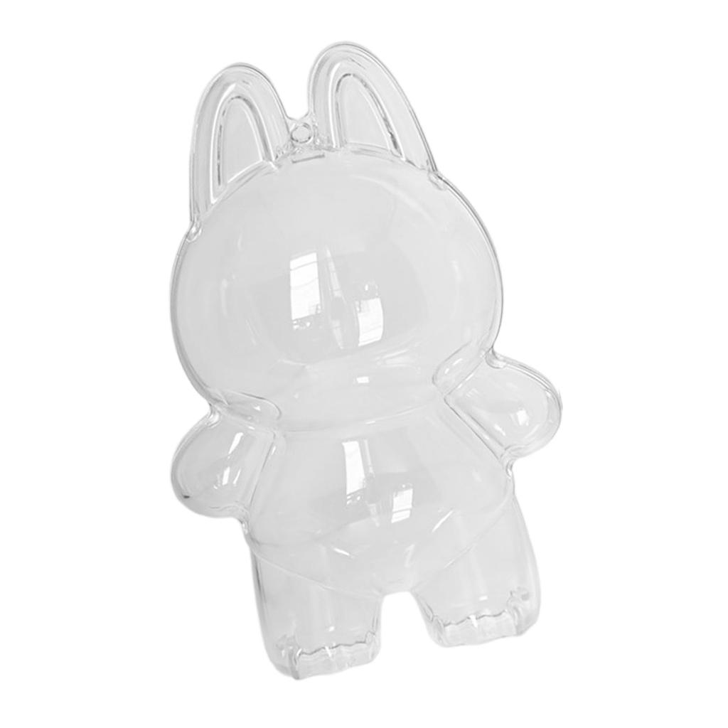 3rd Gen Doll Display Case for LABUBU Figure Dolls with Hanging Hook Protective Case for Plush Keychain Pendant Dustproof