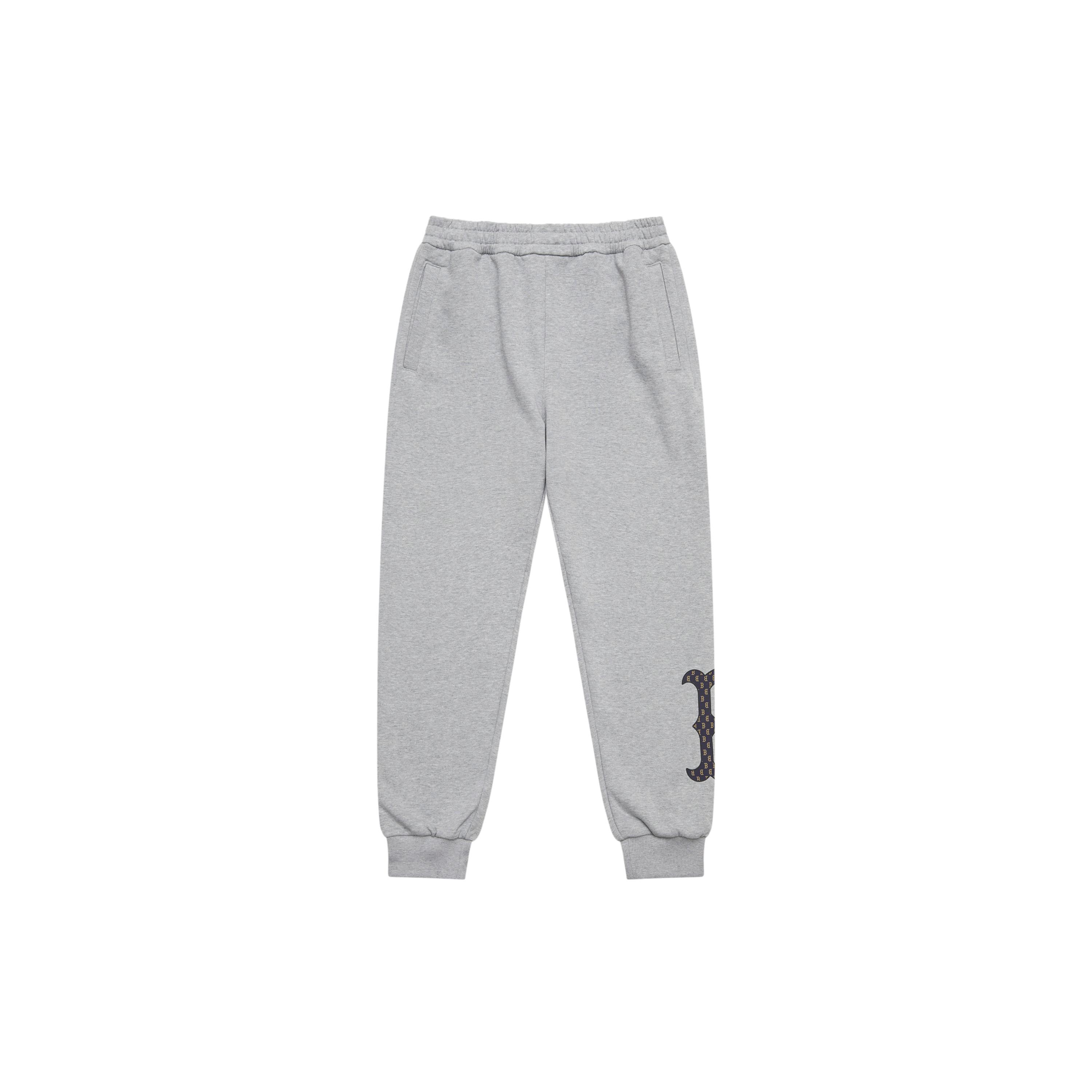 

New MLB MONOGRAM Collection Boston Red Sox 24FW Knitted Sports Pants Unisex Gray 3APTM0144-43MGS M