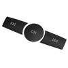 1 Set Volume Button Knob Cover Trim Fit for Mercedes Benz C GLK CLS E Class Black Plastic