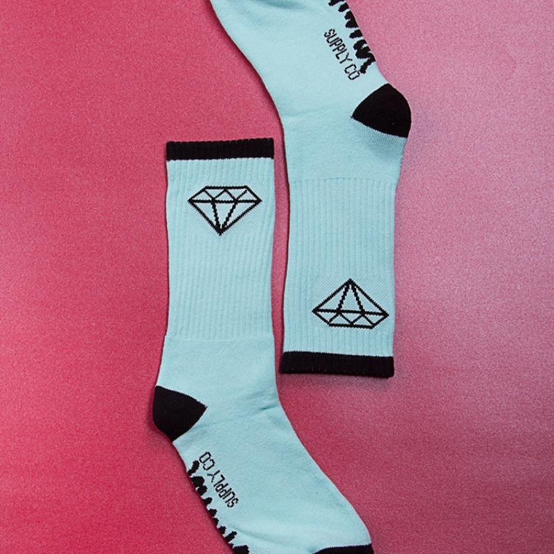 

Men s Spring and Autumn Hoop Sports Fashion Leisure High Thread Skateboard Tube Cotton Socks 1 pair чорний