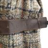 Sportmax Check Pattern Wool Blend Long Coat 36 Beige Women Used