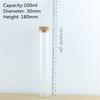 12pcs long Cork In Vitro Thick Glass Bottles Wishing Bottle Glass Cork Stopper Jars Storage Container