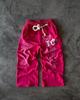 Men's Y2K Letter Embroidered Fleece-Lined Sweatpants