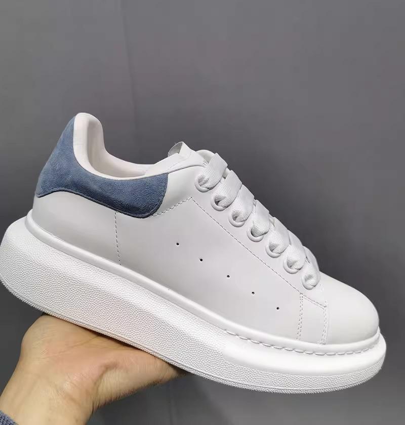 Couple small white shoes men's and women's shoes McQueen casual height increase sports board shoes breathable versatile large size sports casual shoes