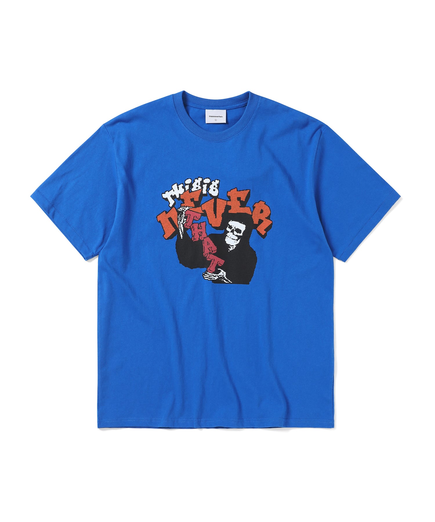 This Is Never That Skeleton Tee Blue M