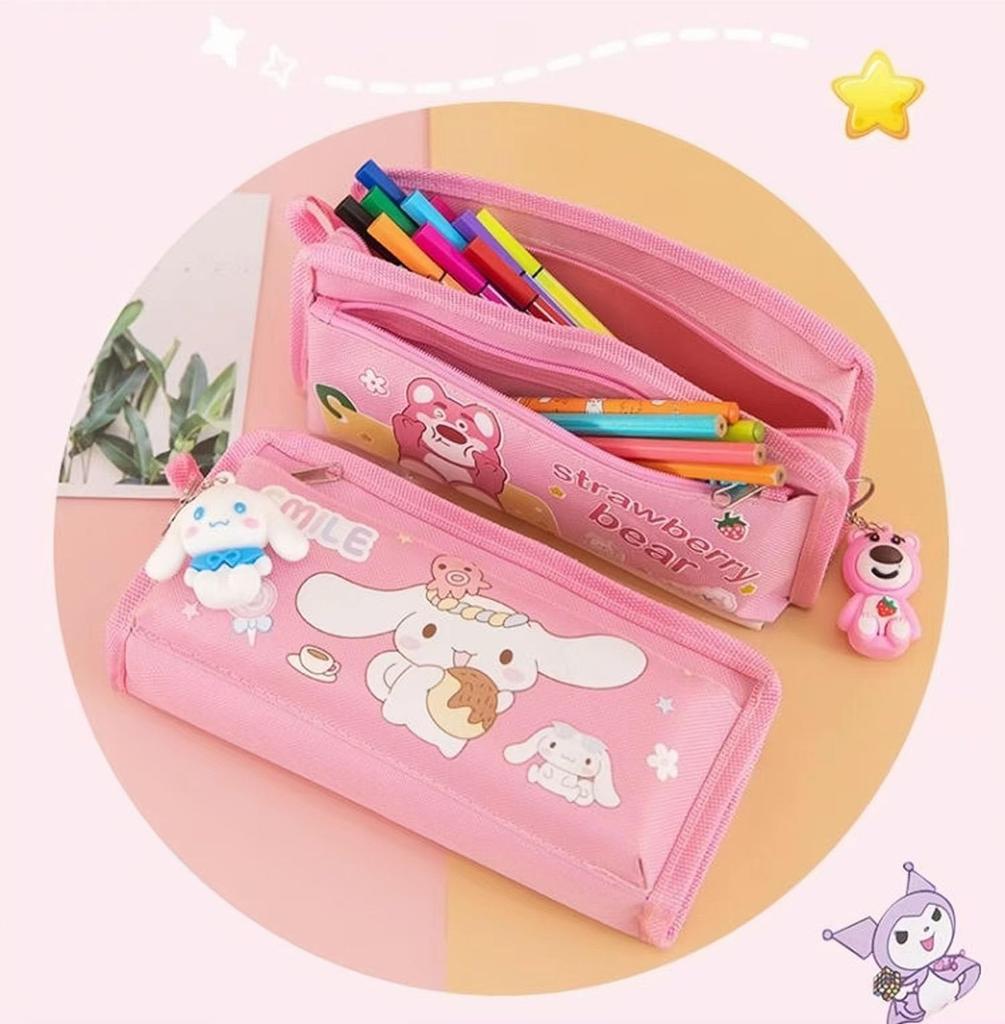 LYLIDIA My Melody Pen Pencil Pencil My Melody Pen Large Capacity Storage Makeup My Melody Stationery Storage For Elementary School Junior High School
