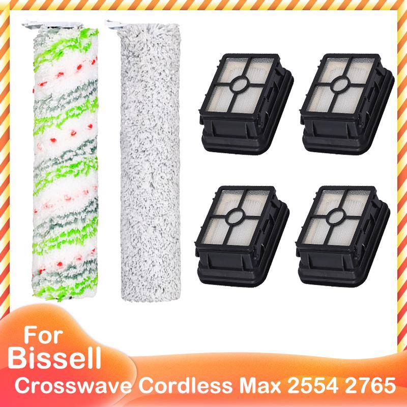 Main Brush HEPA Filter For Bissell Crosswave Cordless Max 2554 2554A 2590 2596 2596B 2596M 2765 2765F 2765Z 2765E 2765N 2767Z
