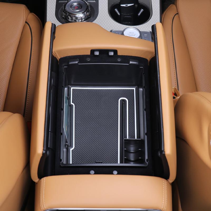 1PCS Car Central Armrest Box Front Row Rear Row Storage Box Control Cover Trim For Genesis GV80 2025 2026 Car Tuning
