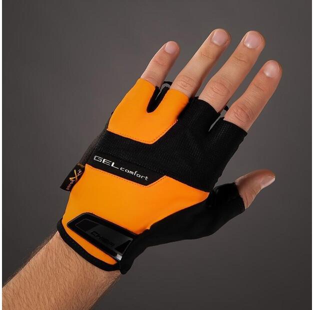 Chiba Gel Comfort Bicycle Gloves (orange)