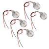 5PCS LED In Ground Well Light DC 12V 1W Mini Embedded Spotlight LED Deck Lamp for Jewel Cabinet