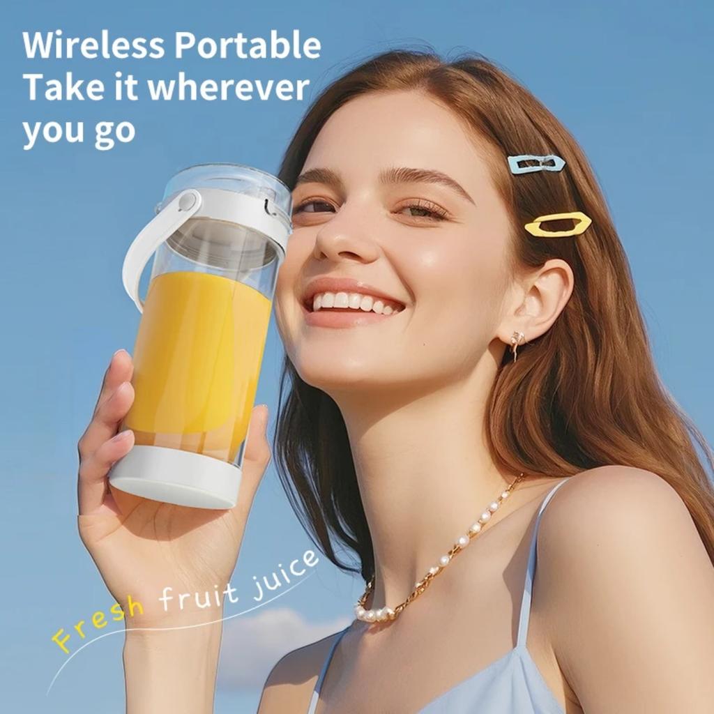 JOYBLISS Portable Blender 600ML Electric Juicer Fruit Mixers 4000mAh USB Rechargeable Smoothie Outdoor Fresh Fruit Blender Personal Juice