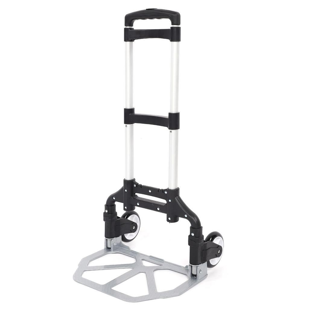 Heavy Duty Hand Truck 80KG Folding Compact Aluminium Hand Truck Luggage Cart Wheel Collapsible