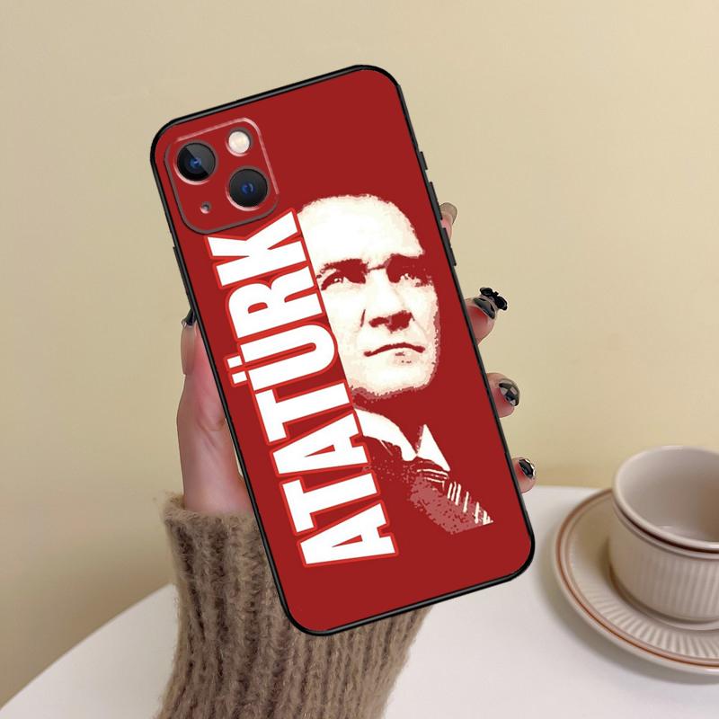 Turecká vlajka Atatürka Pouzdro na telefon Pro iPhone 14 Pro Max 17 Air 16 15 11 12 13 Pro Max mini 16 Plus 16e Kryt Funda