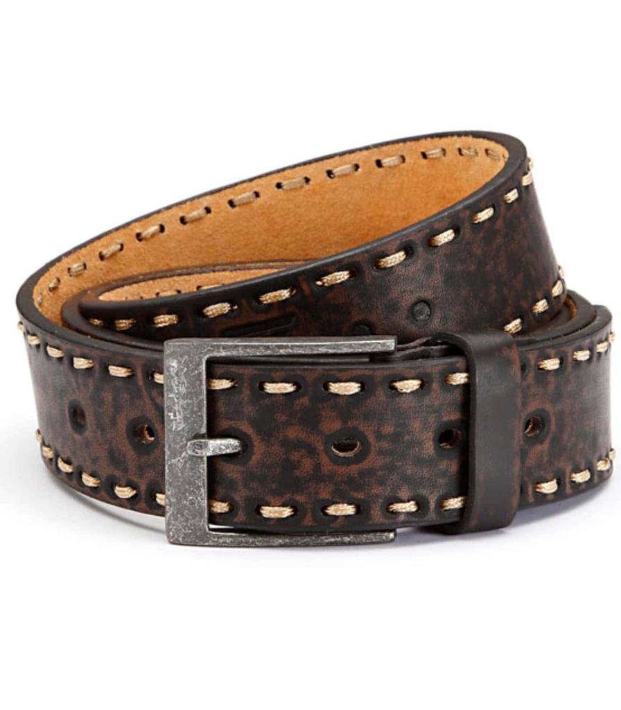 Kalın dikişli erkek jean kemeri