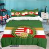 Hungarian Football Emblem 3PCS Bedding set,Ideal for 1pc Duvet Cover And 2pcs Pillowcases Perfect for Fan gift,Ideal for Bedroom, Dormitory