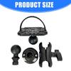 Fish Finder Mount Plate Rotating Fish Finder Supporter 360 Degree Swivels Base Mount Marine Kayak Fish Finder Mount Base