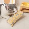 Cartoon Cat Print Toy Cuddle Pillow Toy Catnip with Silver Vine Crinkle Kitten Kicker Vine Cute Snuggle for Indoor Cats Biting Kicking Boredom