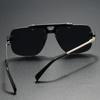 Non-polarized Square Rimless Sunglasses Women Fashion Clear Ocean Gradient Lens Shades Retro Rivets Men Sun Glasses