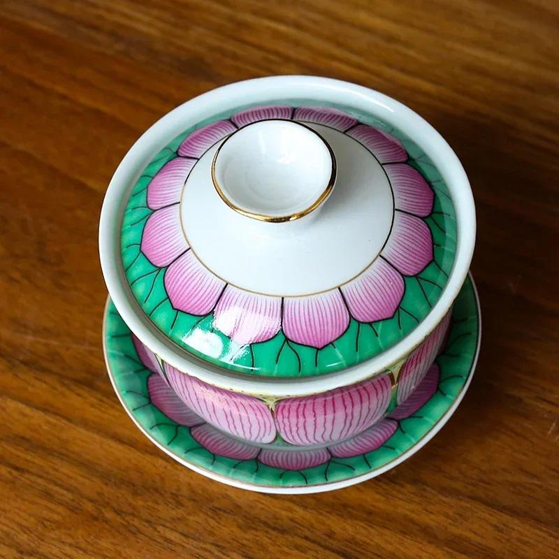 Traditional Ceramics Water Supply Cup Home Feng Shui Worship Decoration Buddha Hall Guanyin Holy Water Cup Buddhist Supplies