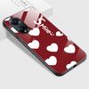 For OPPO A16 A16s A18 A38 A58 A78 A96 A98 Reno8T 10 Pro 12F Realme C30 C33 C63 C65 C67 Girls Smile Love Heart Dot Shockproof Hard Glass Case Cover