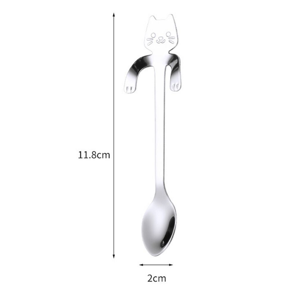 Drinking Flatware Stainless Steel Long Handle Dessert Spoon Coffee Spoon Teaspoon Stirring Spoons