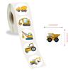 Cartoon Construction Vehicle Reward Stickers - 500/roll