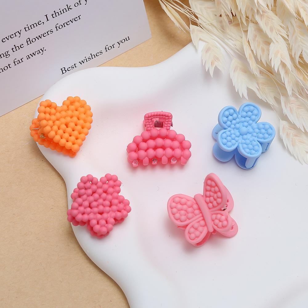 

Children s Candy Color Crescent Pearl Hair Clips - Cute Resin Hair Accessories [50 pieces/pack]