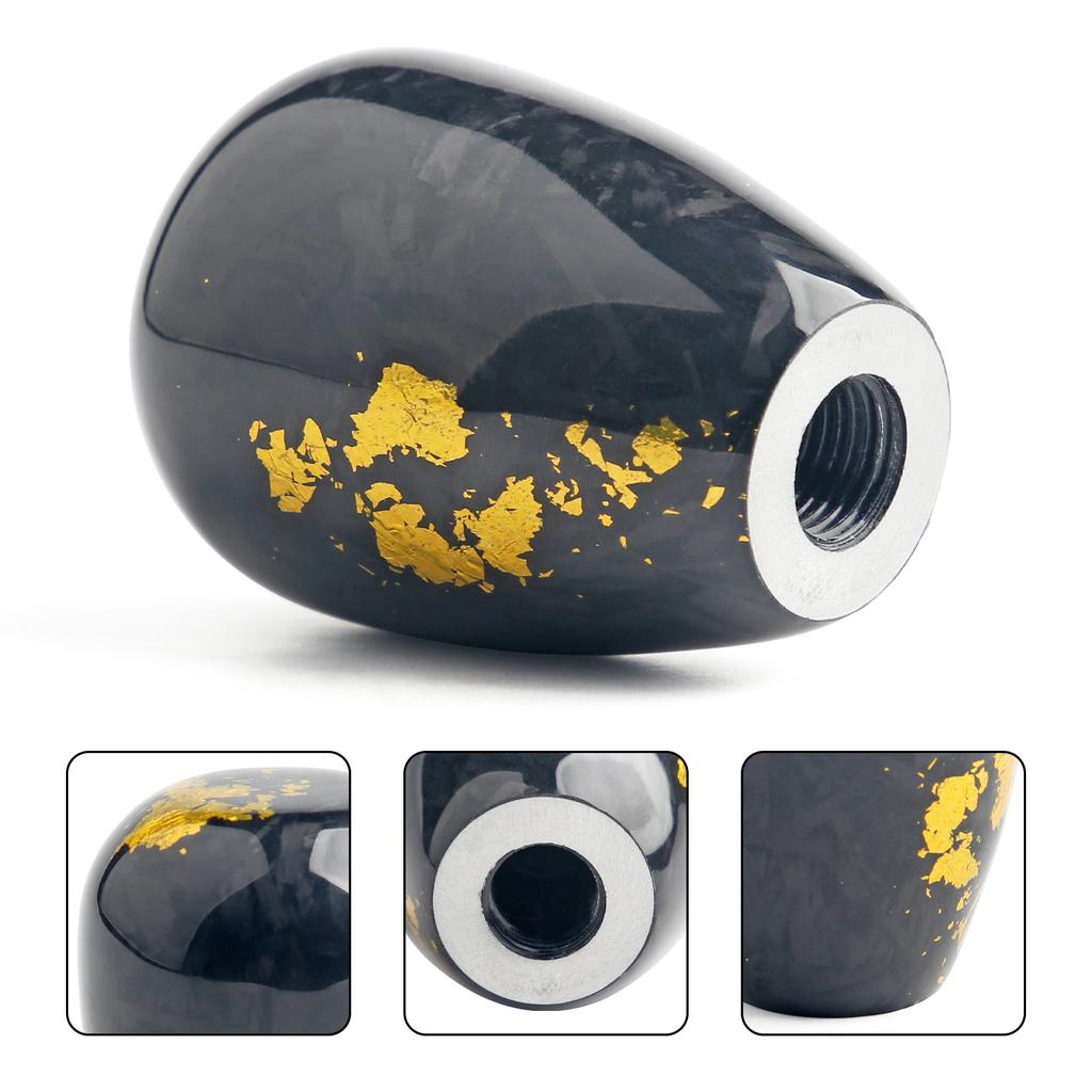 Racing Universal Forged Fiber Gear Shift Knob Cylindrical And Spherical Shift Knob For Most Car Decorations Accessories