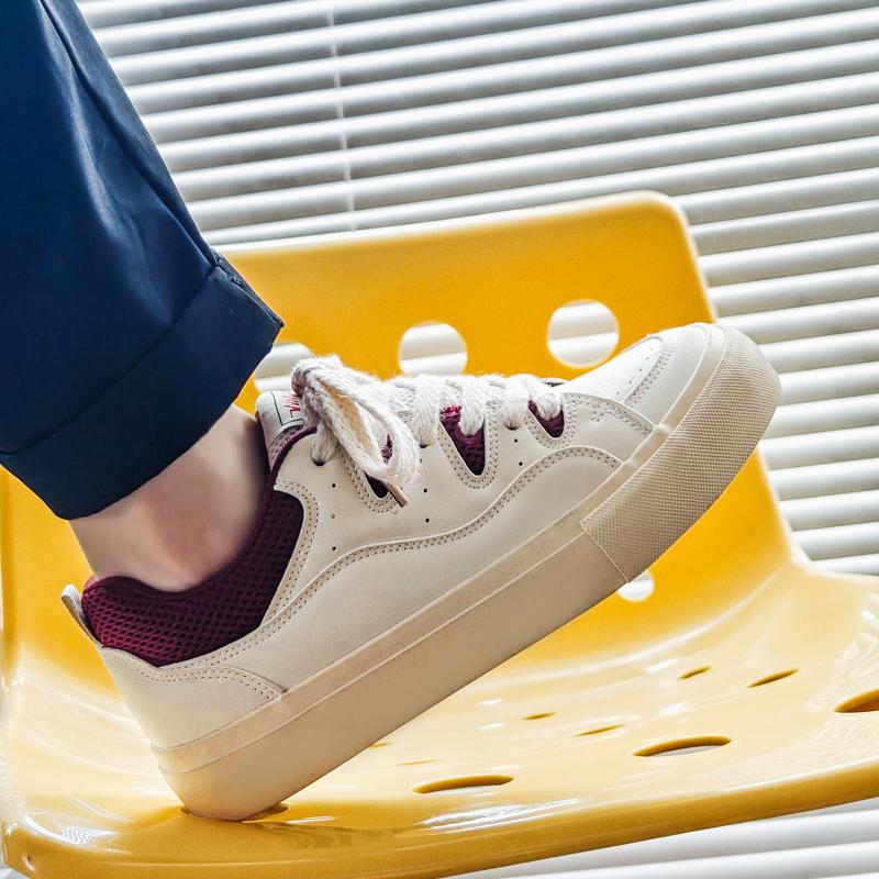 two laces Pro Skate Shoes Great grip Perfect fit Stylish Casual Shoes Vulcanzied Puffy SneakersMens Skateboarding Shoes Fashion