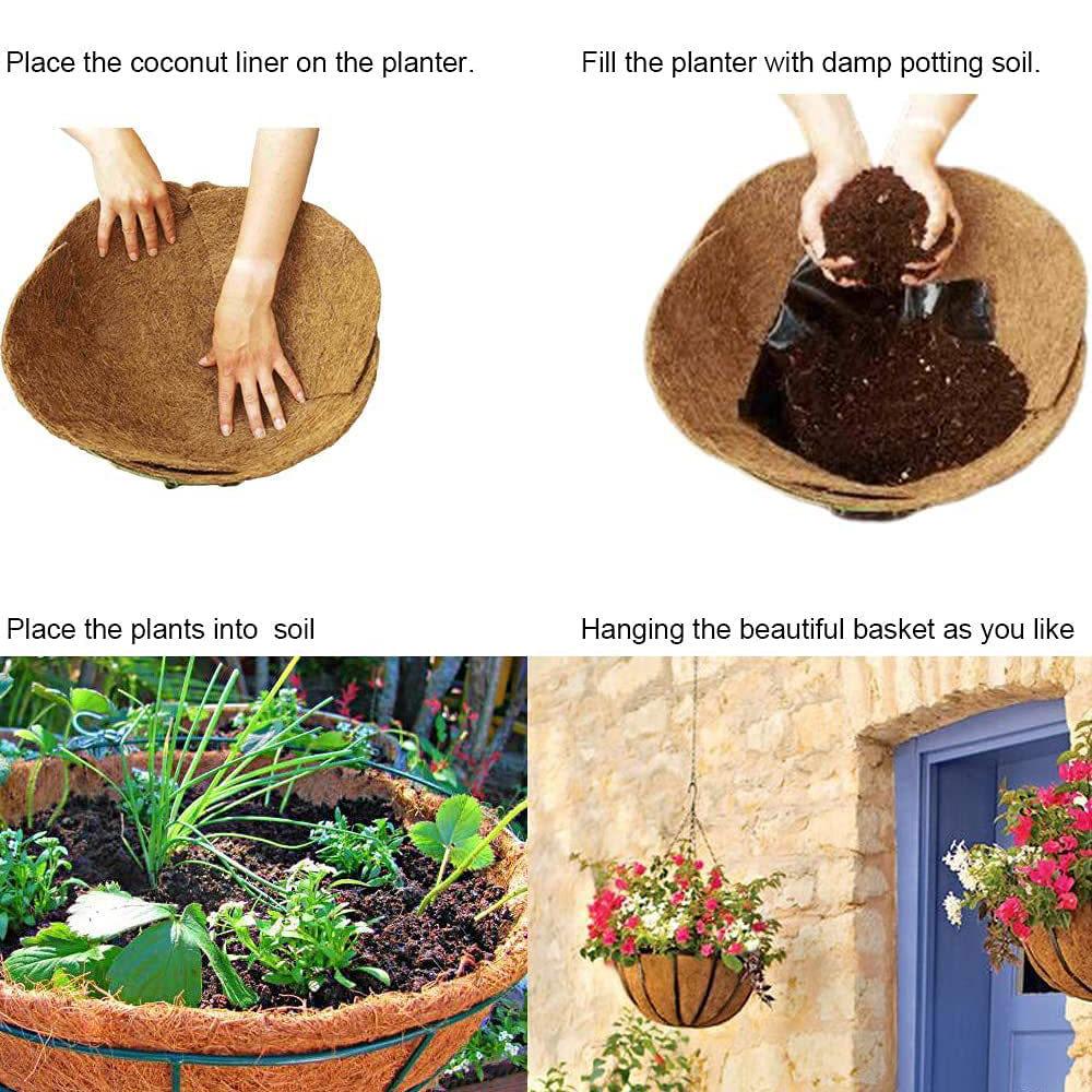 Rouleau de Fibre Végétale Tapis Naturel pour Reptiles Literie pour Reptiles Isolation Panier à Fleurs Feuille Doublure en Fibre de Coco Tapis Coco