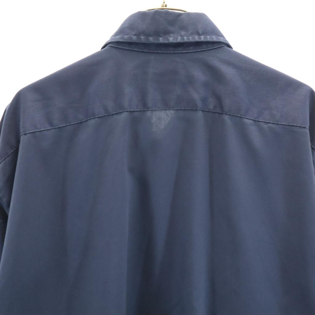 KODIAK 70s Vintage Long Sleeve Work Shirt Navy Men's Used