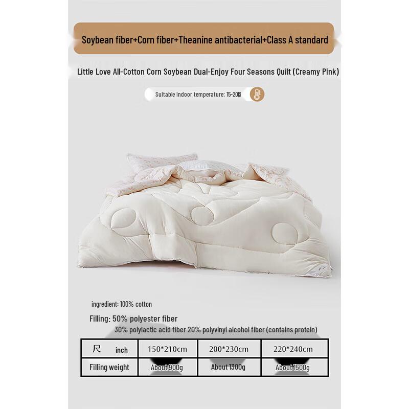 

Mercury Home Textiles Soybean Fiber All-Season Quilt