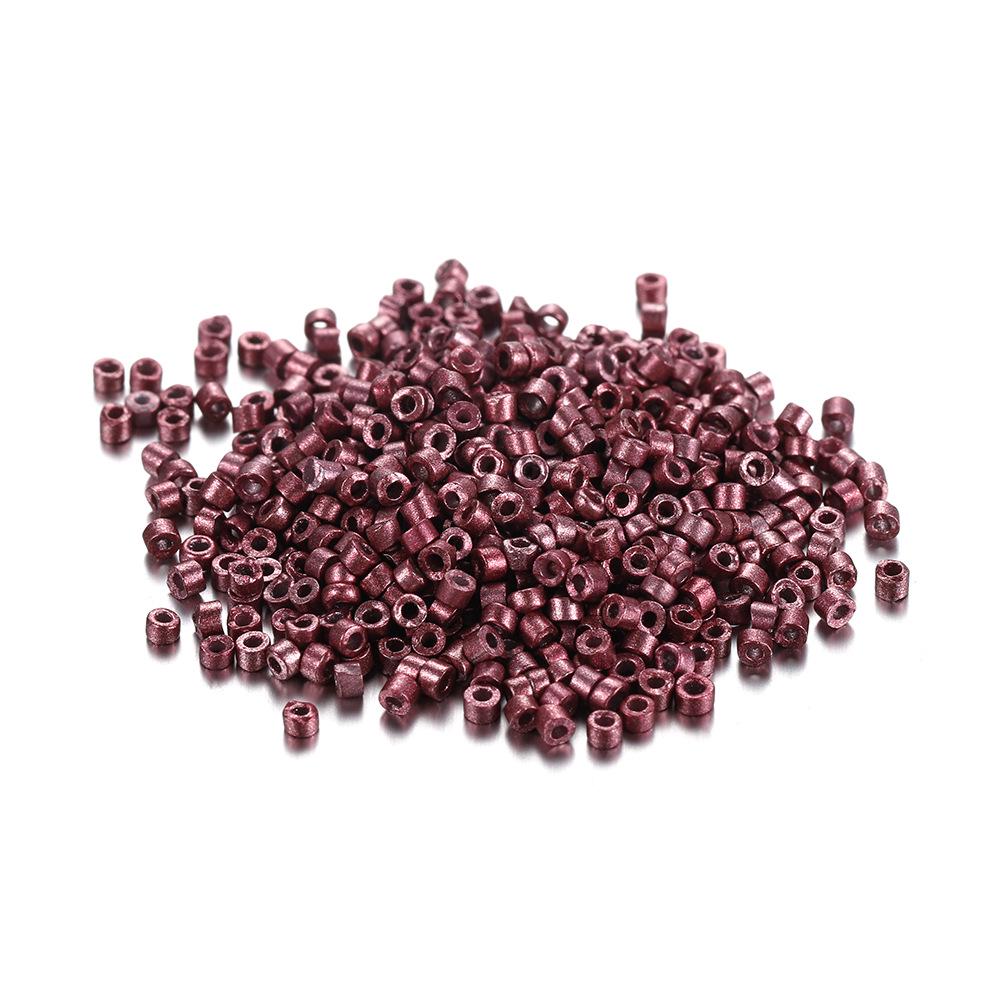 Handgefertigtes DIY Saatperlen-Set: 25 Farben, 2 mm, 1800 Stück, Röhrenzubehör