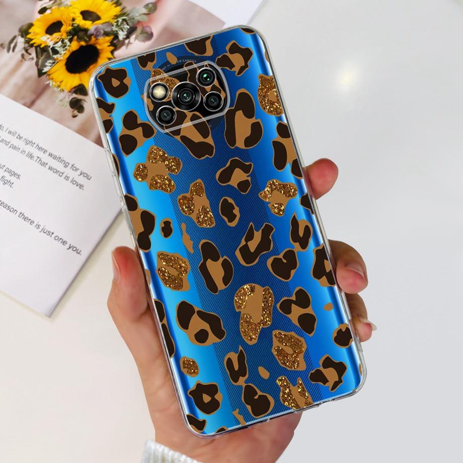 For Xiaomi Poco X3 Pro PocoX3 Case Soft Silicone Clear TPU Capa Fashion Latter Cartoon Cute Pattern For Xiomi Poco X3Pro x 3 Bag