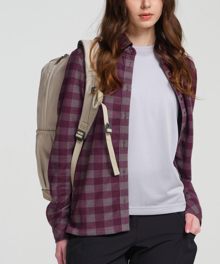 DEUTER Purple Brushed Check Shirt (Women'S)