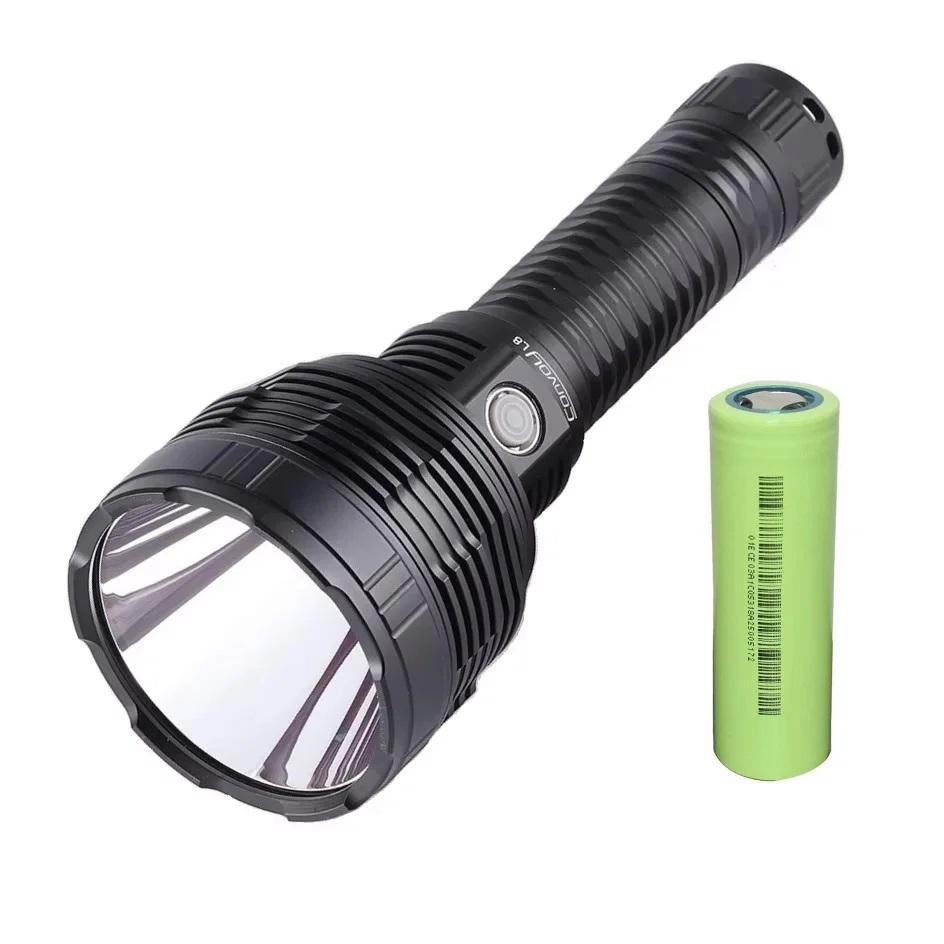 Convoy Powerful Tactical Flashlight SBT90.2 6400 Lumens Super Bright Searchlight 26800 Battery for Camping Search Self-defense