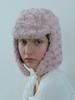 Poejidam Rose Coil Earflap Hat In Pink