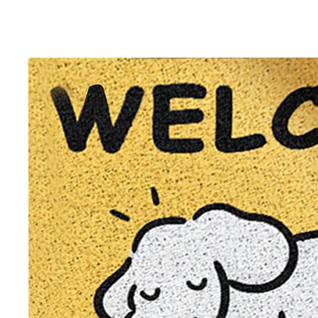 Door Mat Cute Cartoon Dog Pattern Anti Slip Mud Scraping Welcome Rug Front Door Rug Home Decoration