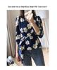 Damen Retro Französischer Print V-Ausschnitt Wickeloberteil - Verspielt und Neu