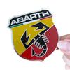 3D Aluminum Car Rear Trunk Fender Emblem Badge Sticker Decals for Abarth 500 124 Punto Ducato Palio Bravo Accessories