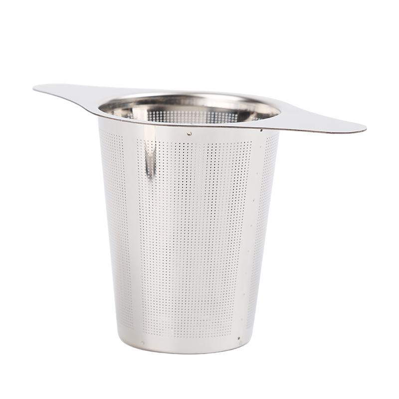 304 Stainless Steel Conical Tea Infuser with Mesh Strainer and Double Ear Design