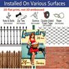 2D Flat, Vintage "Laundry 24 Hour Service" Pin Up Girl Aluminum Sign - Retro Laundry Room Wall Decor Laundry Room, Utility Room, Retro Home, Vintage
