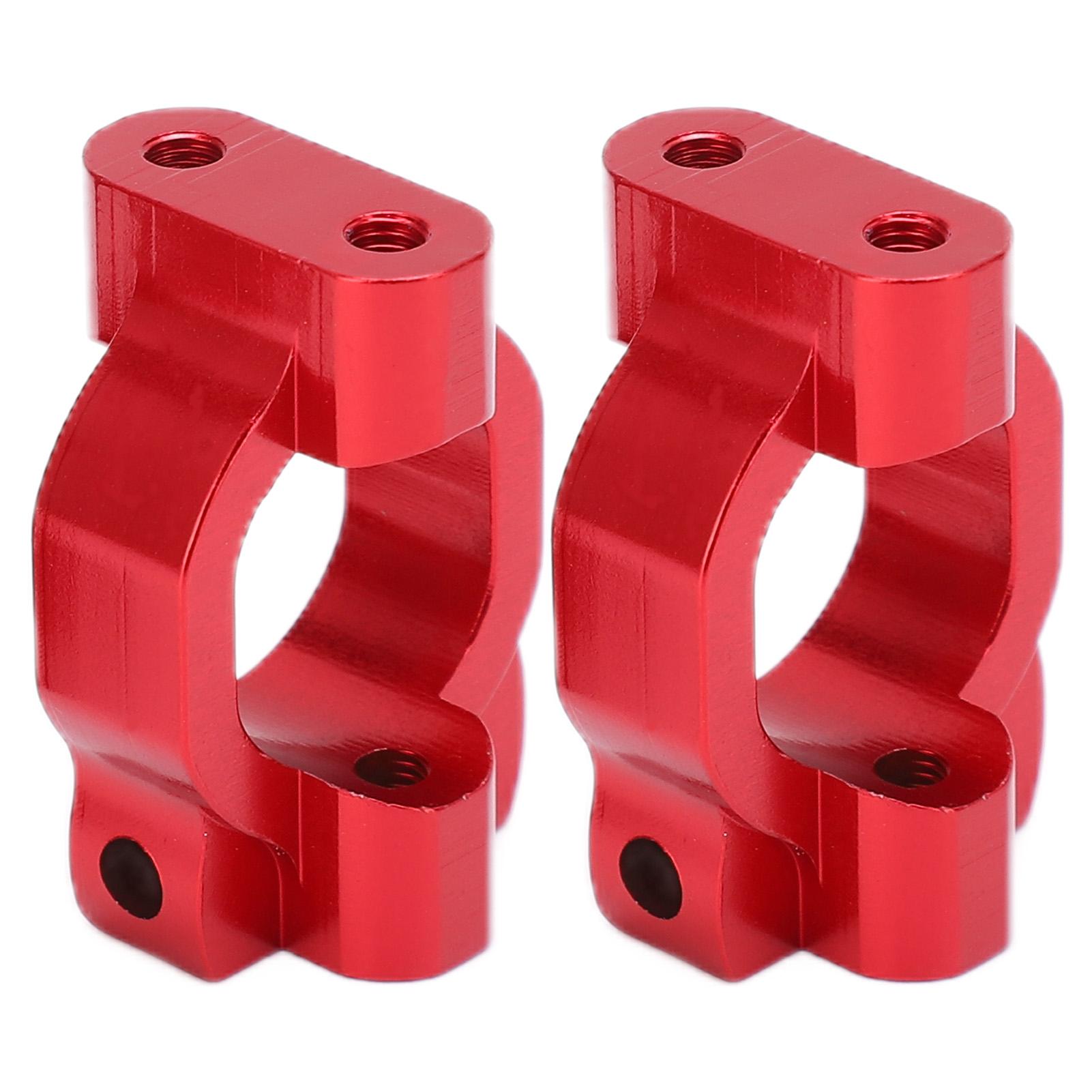 

2PCS RC Wheel Seat Aluminum Alloy RC CShaped Seat Part for 1Celsius10 Remote Control Car(Red )
